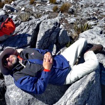 Resting on the highest point between Finca Alejandro Herrera and Paso del Conejo